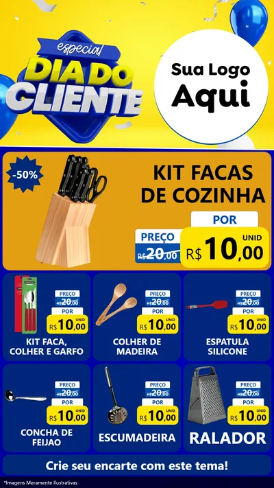 Modelo de Rede Social para Stories com o tema Especial Dia do Cliente para Utilidades Domésticas