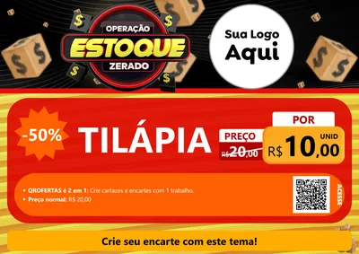 Modelo de Cartaz para Cartaz A4 Horizontal