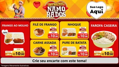 Modelo de TV para TV Horizontal com o tema Arraiá dos Namorados para Restaurante