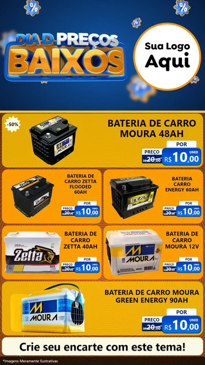 Modelo de TV para TV Vertical com o tema Dia D Preço Baixo para Baterias Elétricas