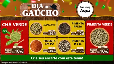 Modelo de TV para TV Horizontal com o tema Dia do Gaúcho para Produtos Naturais