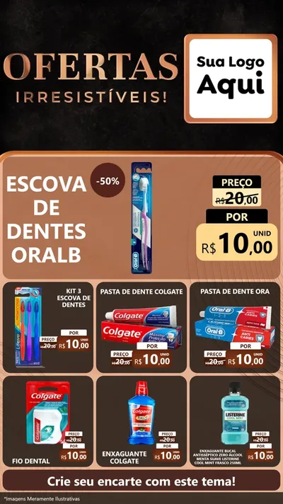 Modelo de Rede Social para Stories com o tema Ofertas Irresistíveis! para Higiene Pessoal