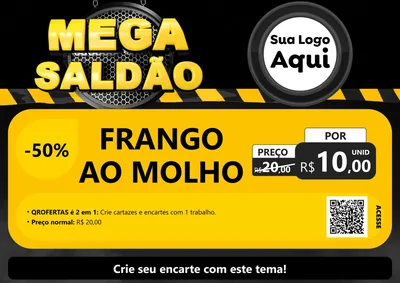 Modelo de Cartaz para Cartaz A4 Horizontal