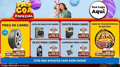 Modelo de TV para TV Horizontal com o tema Páscoa Especial para Auto peças