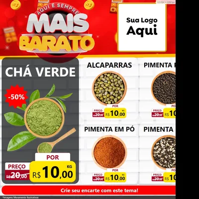 Modelo de Rede Social para Feed Facebook com o tema Mais Barato para Produtos Naturais