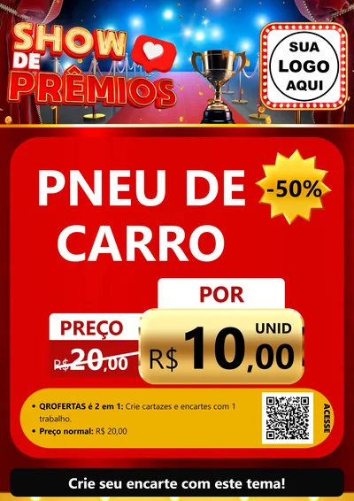 Modelo de Cartaz para Cartaz A4 Vertical