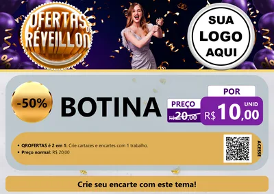 Modelo de Cartaz para Cartaz A4 Horizontal com o tema Ofertas de Réveillon para Agropecuária