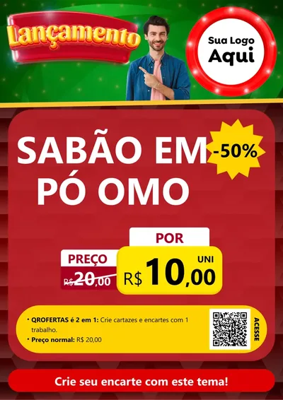 Modelo de Cartaz para Cartaz A4 Vertical com o tema Lançamento