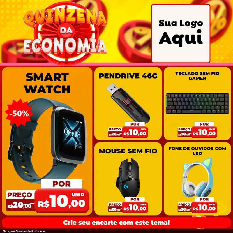 Modelo de Rede Social para Feed Facebook com o tema Quinzena Da Economia para Informática