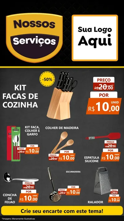 Modelo de Rede Social para Stories com o tema Nossos Serviços para Utilidades Domésticas