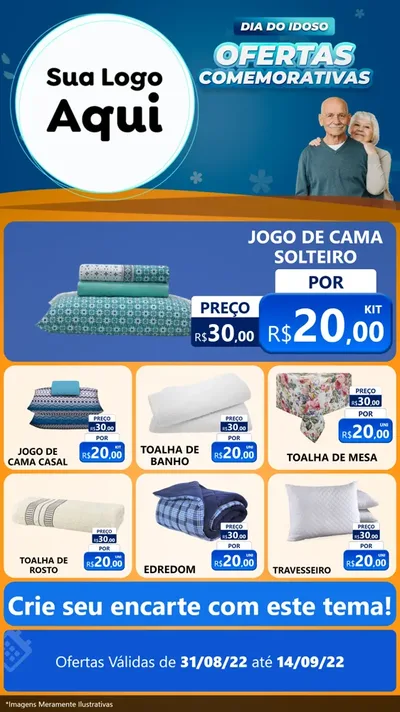 Modelo de Rede Social para Stories com o tema Dia do Idoso