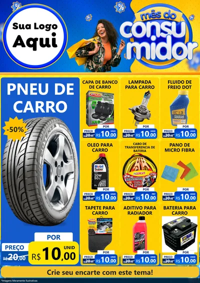 Modelo de Encarte para Encarte A4 Vertical