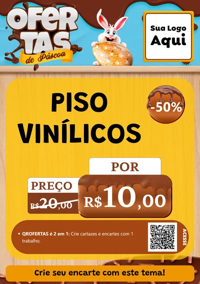Modelo de Cartaz para Cartaz A4 Vertical com o tema Ofertas de Páscoa para Material para Construção