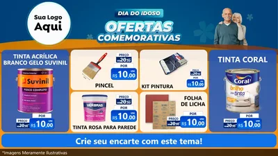 Modelo de TV para TV Horizontal com o tema Dia do Idoso