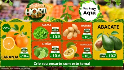 Modelo de TV para TV Horizontal com o tema Sexta do Hortifruti para Hortifrúti