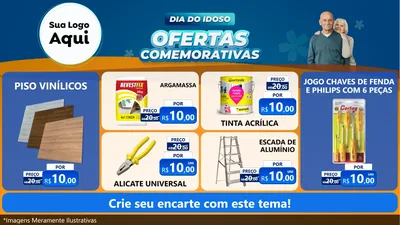 Modelo de TV para TV Horizontal com o tema Dia do Idoso