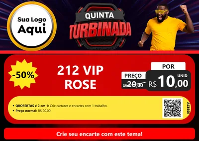 Modelo de Cartaz para Cartaz A4 Horizontal com o tema Quinta Turbinada para Perfumes