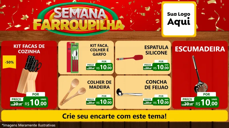 Modelo de TV para TV Horizontal com o tema Semana Farroupilha para Utilidades Domésticas