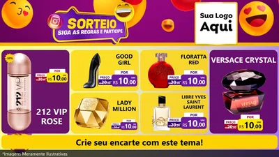 Modelo de TV para TV Horizontal com o tema Sorteio para Perfumes
