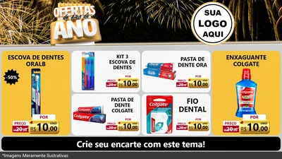 Modelo de TV para TV Horizontal com o tema Ofertas de Fim de Ano para Higiene Pessoal