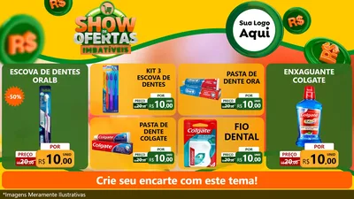 Modelo de TV para TV Horizontal com o tema Show de Ofertas Imbatíveis para Higiene Pessoal