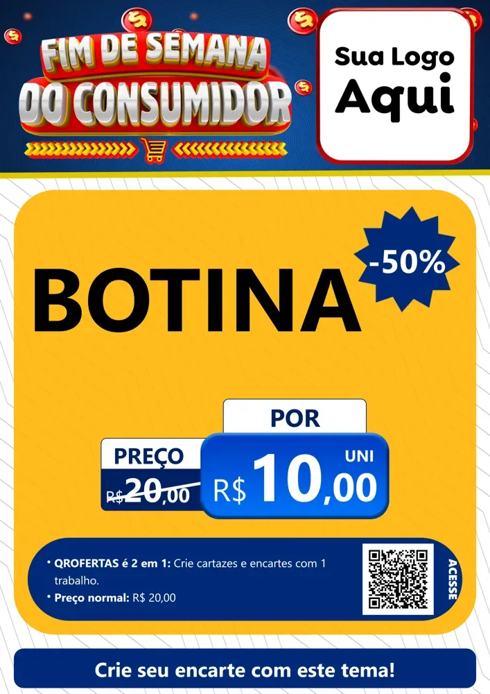 Modelo de Cartaz para Cartaz A4 Vertical com o tema Fim de Semana do Consumidor para Agropecuária