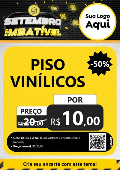 Modelo de Cartaz para Cartaz A4 Vertical com o tema Setembro Imbatível para Material para Construção