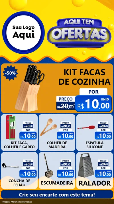Modelo de Rede Social para Stories com o tema Aqui Tem Ofertas para Utilidades Domésticas