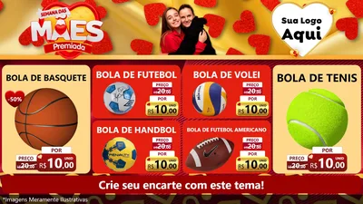 Modelo de TV para TV Horizontal com o tema Semana das Mães Premiada para Artigos Esportivos