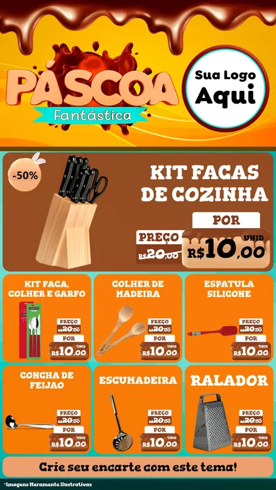 Modelo de Rede Social para Stories com o tema Páscoa Fantástica para Utilidades Domésticas