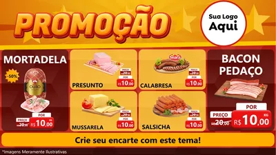 Modelo de TV para TV Horizontal com o tema Promoção para Frios e Laticínios