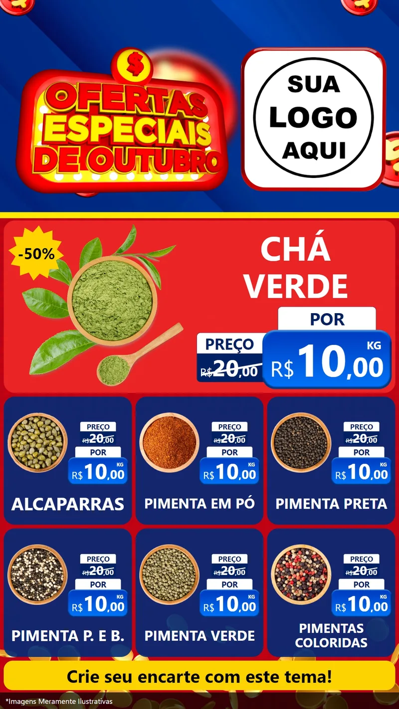 Modelo de Rede Social para Stories com o tema Ofertas Especiais de Outubro para Produtos Naturais