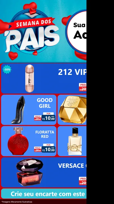 Modelo de TV para TV Vertical com o tema Semana Dos Pais para Perfumes