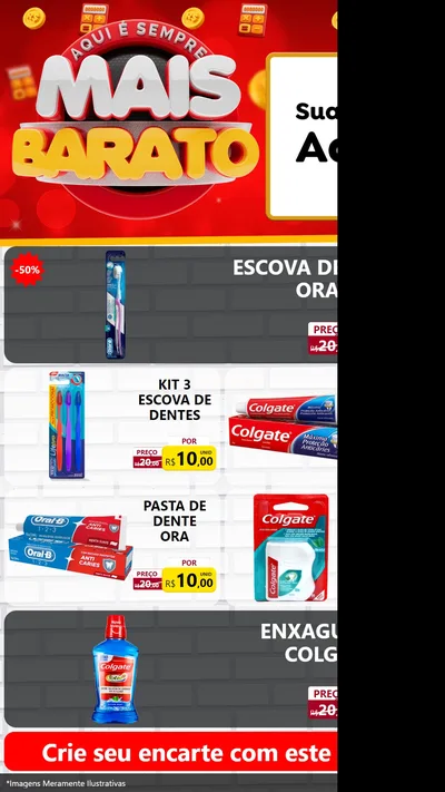 Modelo de TV para TV Vertical com o tema Mais Barato para Higiene Pessoal