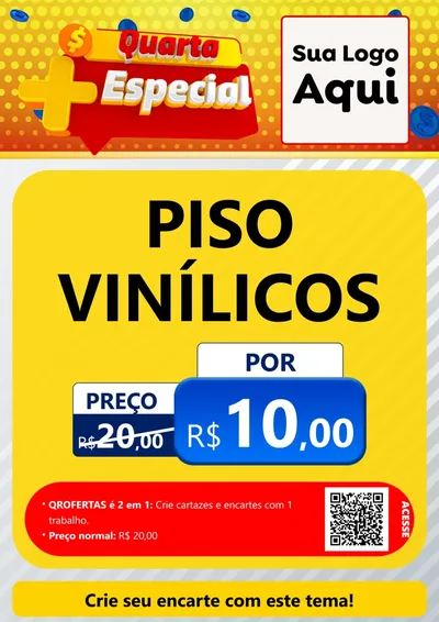 Modelo de Cartaz para Cartaz A4 Vertical com o tema Quarta Mais Especial para Material para Construção