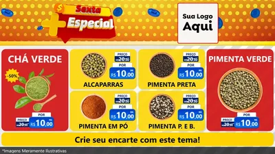 Modelo de TV para TV Horizontal com o tema Sexta Mais Especial para Produtos Naturais