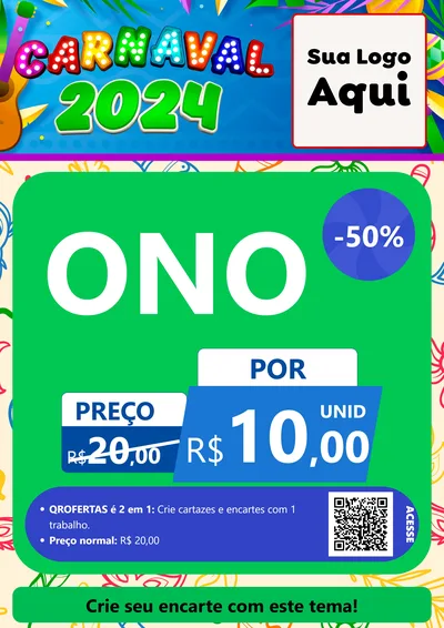 Modelo de Cartaz para Cartaz A4 Vertical com o tema Carnaval 2027 para Óticas