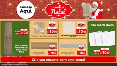 Modelo de TV para TV Horizontal com o tema O Melhor Natal para Pisos e revestimentos