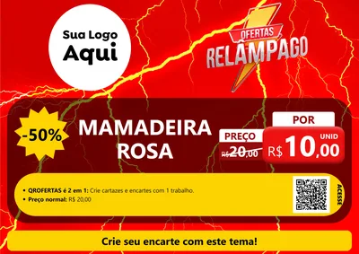 Modelo de Cartaz para Cartaz A4 Horizontal com o tema Ofertas Relâmpago para Bebês