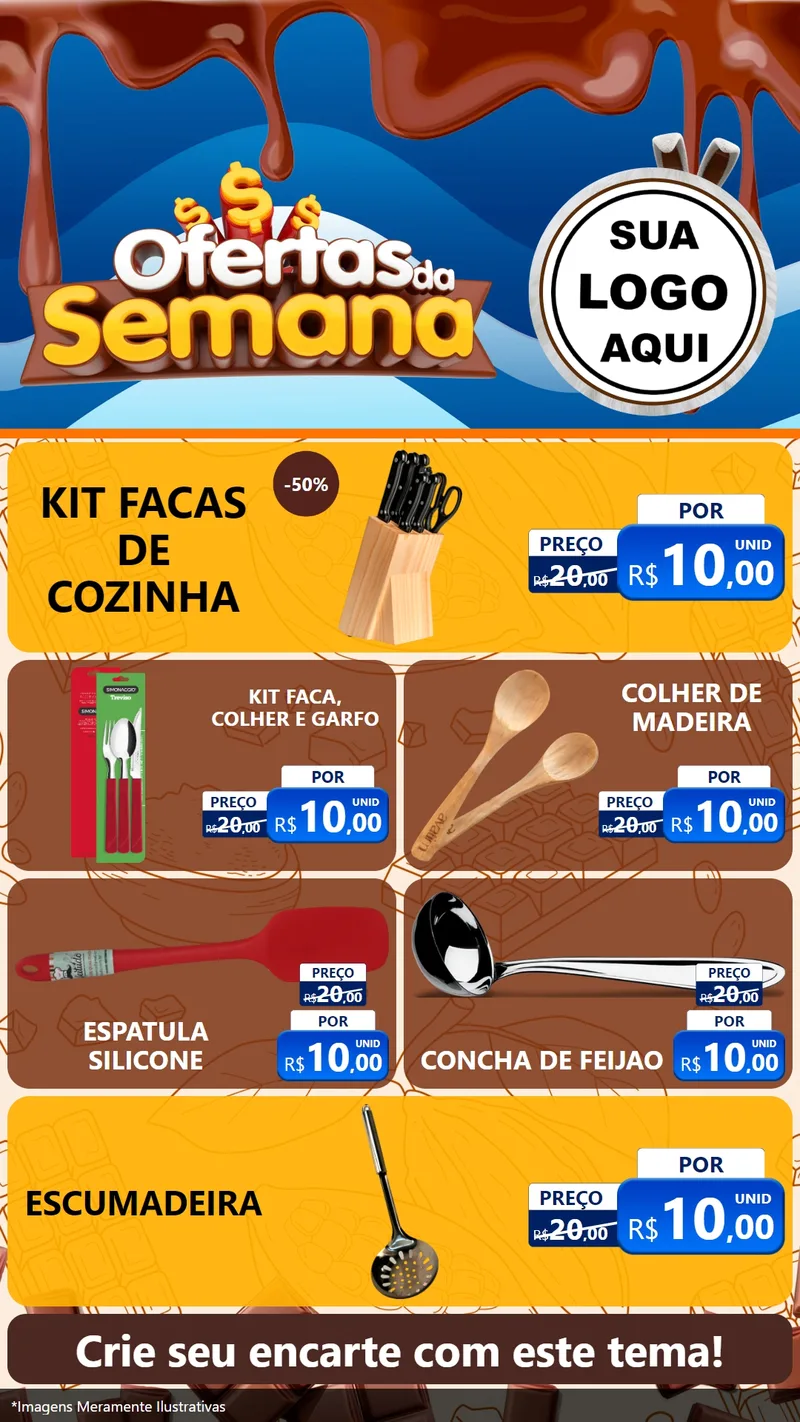 Modelo de TV para TV Vertical com o tema Ofertas da Semana - Páscoa para Utilidades Domésticas