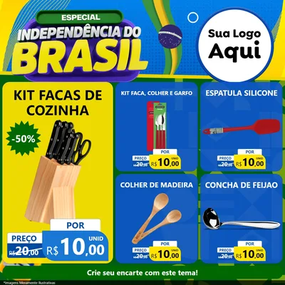 Modelo de Rede Social para Feed Facebook com o tema Especial Independência do Brasil para Utilidades Domésticas