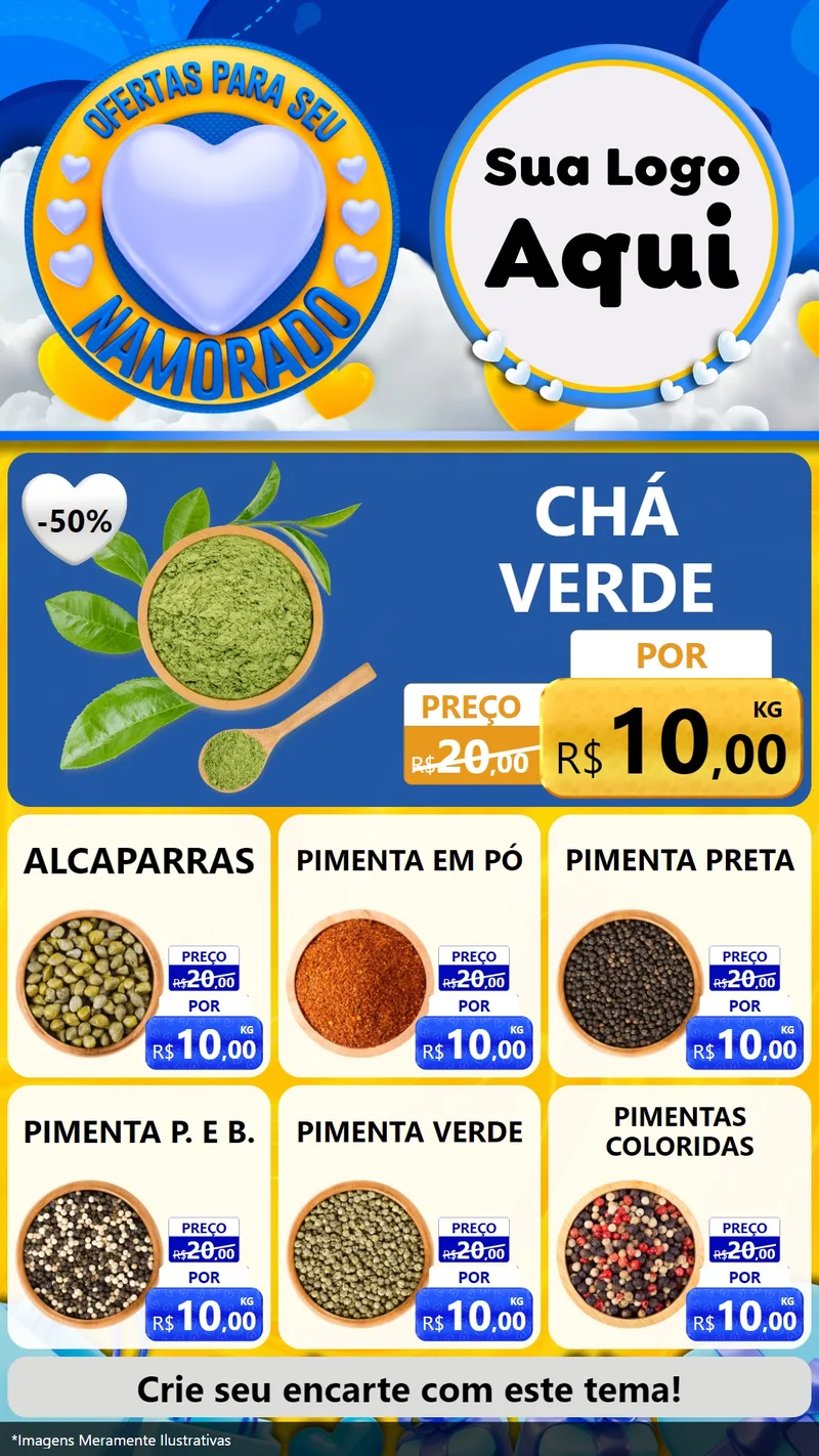 Modelo de Rede Social para Stories com o tema Ofertas Para Seu Namorado para Produtos Naturais
