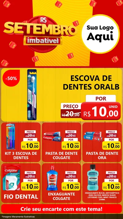 Modelo de Rede Social para Stories com o tema Setembro Imbatível para Higiene Pessoal
