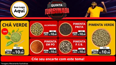 Modelo de TV para TV Horizontal com o tema Quinta Turbinada para Produtos Naturais