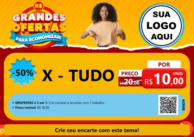 Modelo de Cartaz para Cartaz A4 Horizontal
