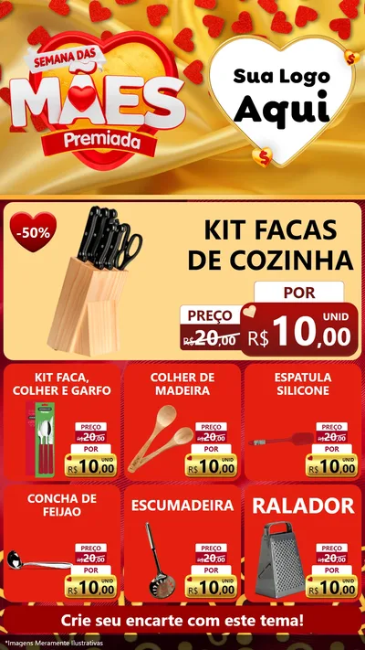 Modelo de Rede Social para Stories com o tema Semana das Mães Premiada para Utilidades Domésticas