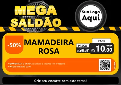 Modelo de Cartaz para Cartaz A4 Horizontal