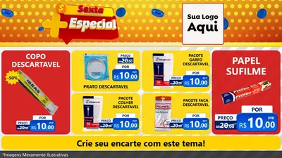 Modelo de TV para TV Horizontal com o tema Sexta Mais Especial para Embalagens