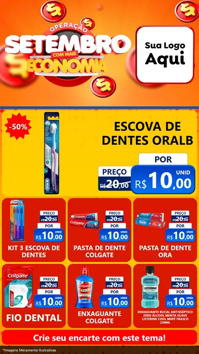 Modelo de Rede Social para Stories com o tema Operação Setembro Com Muita Economia para Higiene Pessoal