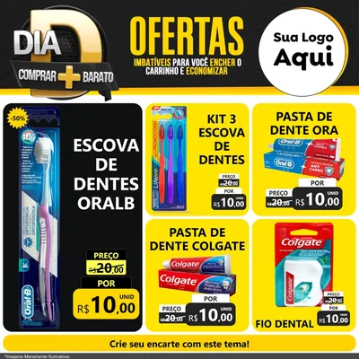 Modelo de Rede Social para Feed Facebook com o tema Dia D Mais Economia para Higiene Pessoal